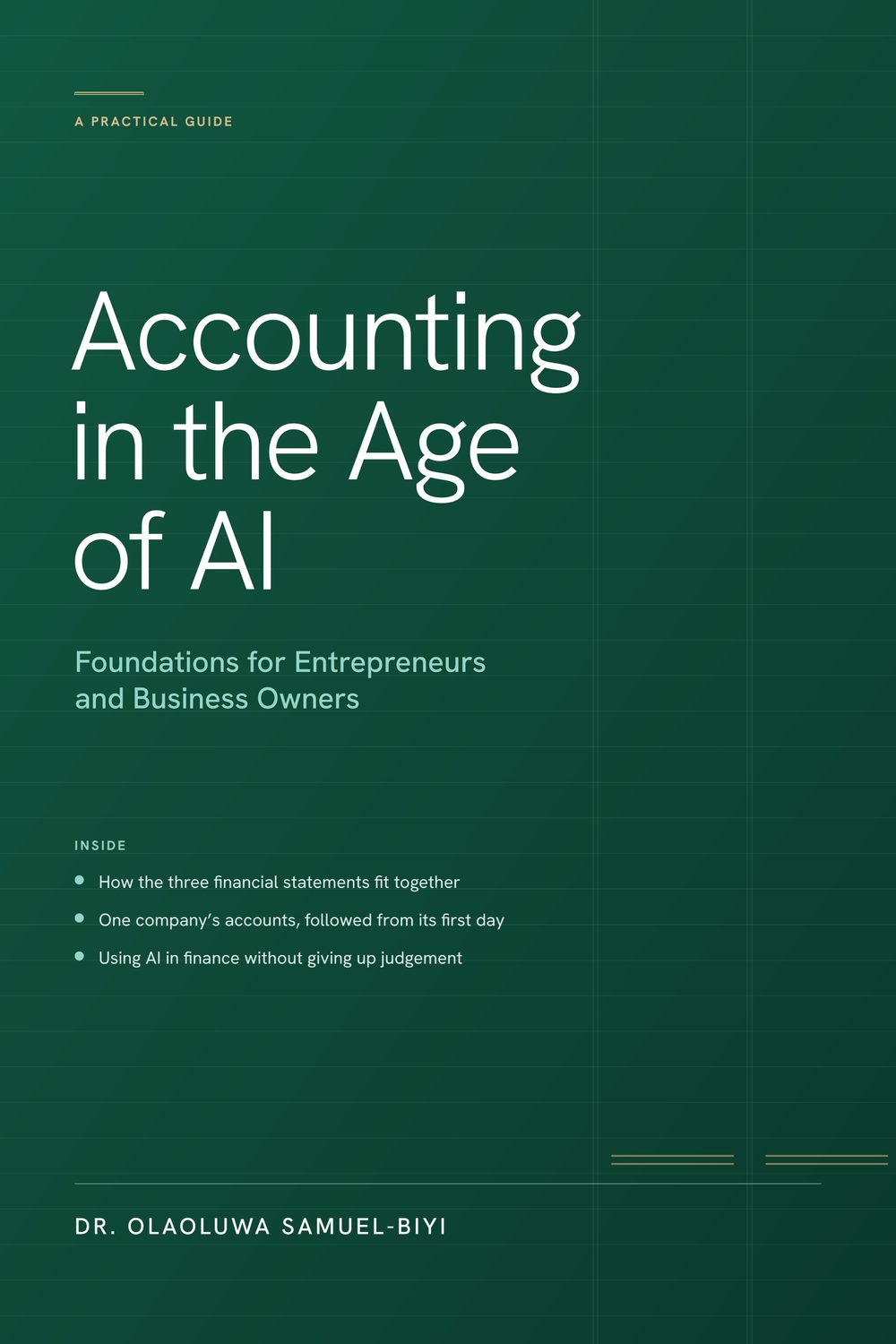 Front cover of Accounting in the Age of AI by Dr. Olaoluwa Samuel-Biyi